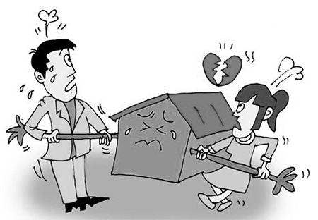 夫妻离婚时房子怎么分？